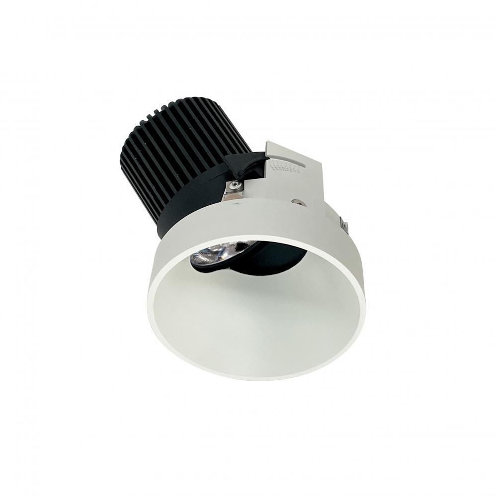 4" Iolite LED Round Trimless Adjustable Slot, 10-Degree Optic, 800lm / 12W, 4000K, White