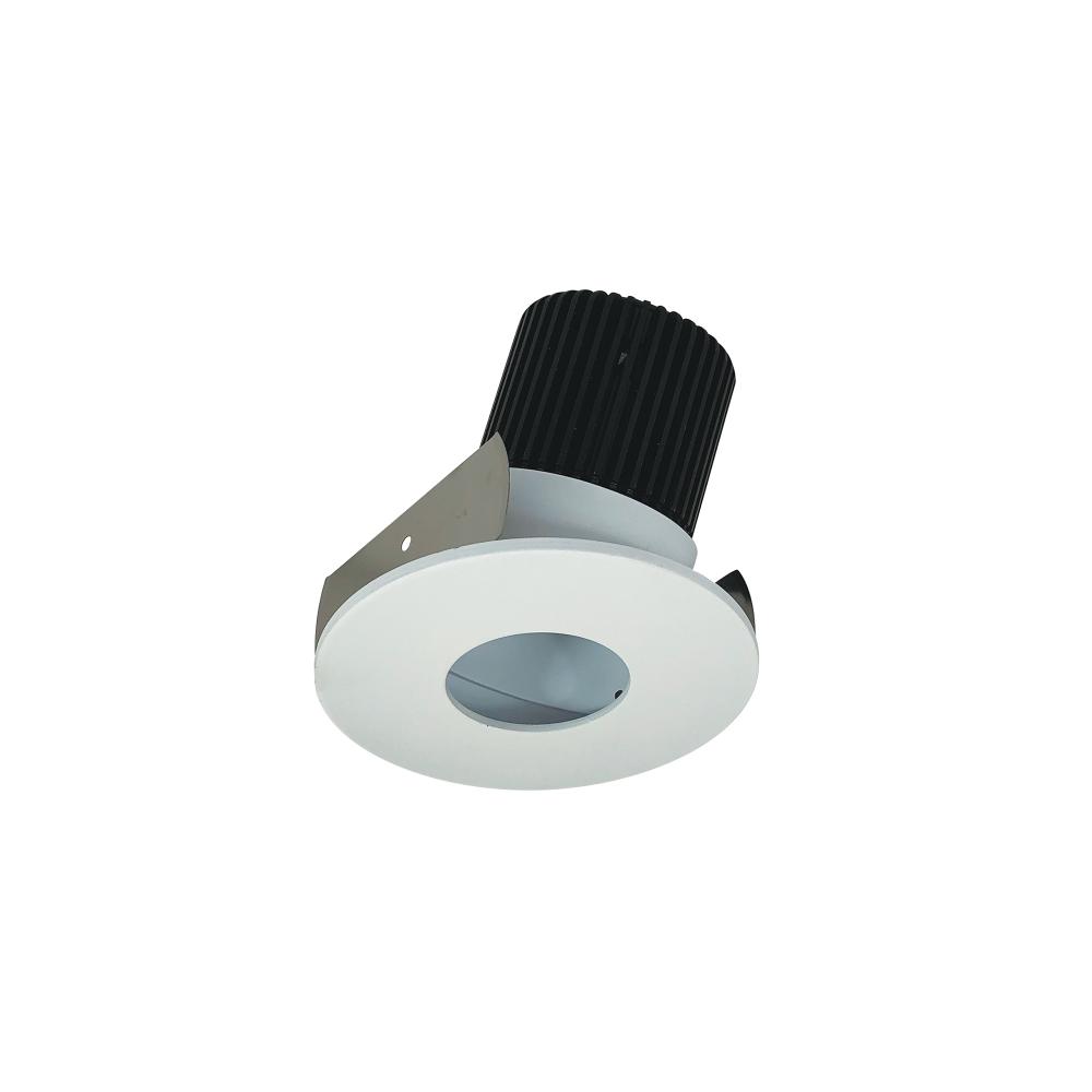 2" Iolite LED Round Adjustable Pinhole, 800lm / 14W, Comfort Dim, Matte Powder White Pinhole /