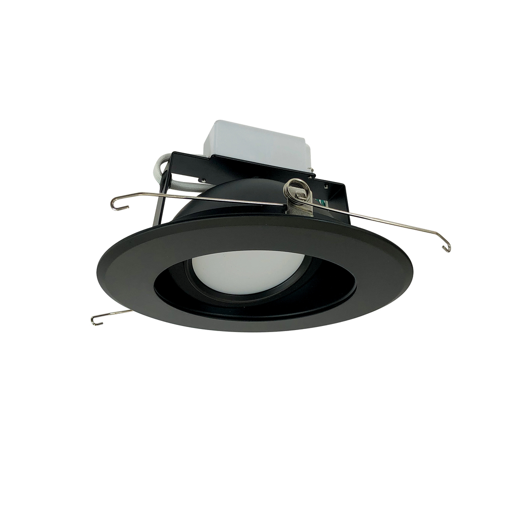 6" Cobalt Adjustable LED Retrofit, 1200lm / 14W, 3000K, Black Reflector / Black Flange,