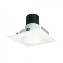 Nora NIO-4SNDC27QMPW - 4" Iolite LED Square Reflector with Round Aperture, 10-Degree Optic, 800lm / 12W, 2700K, Matte