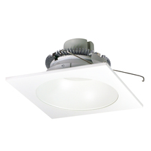 Nora NLCBC2-65335MPW/10 - 6" Cobalt Click LED Retrofit, Square Reflector with Round Aperture, 1000lm / 12W, 3500K, Matte