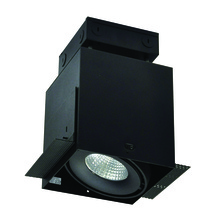 Nora NMRTLG-11D6L1935SB - LED Trimless 1-Head MLS Housing, 30W / 2100lm per Head, 3500K, 16-Degrees Spot, Black, 120-277V