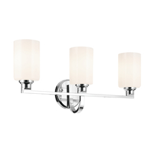 Kichler 55226CH - Gioe 24.25" 3-Light Vanity Light with Opal Glass in Chrome