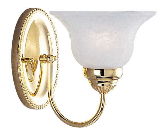 1 Light Polished Brass Bath Light