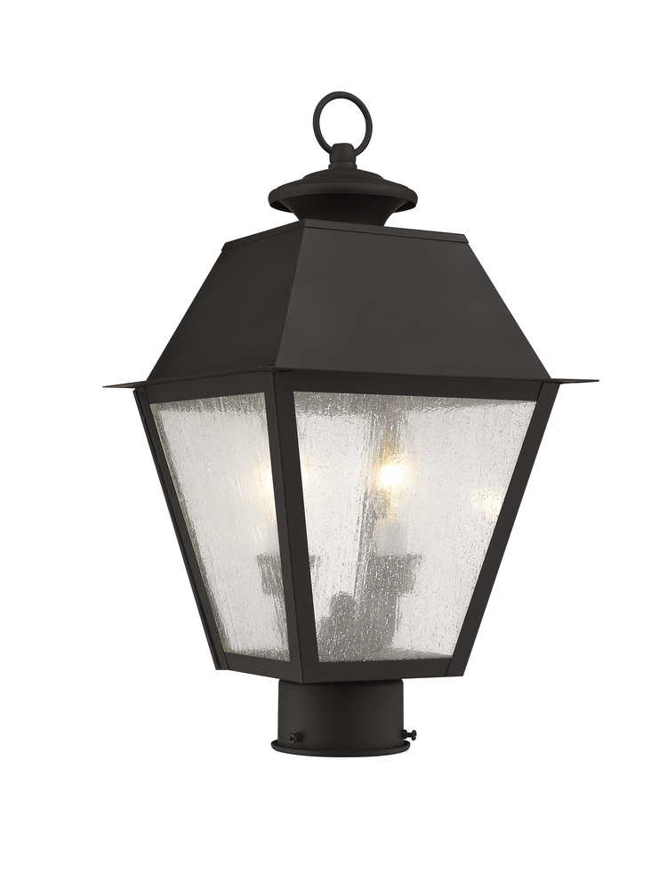 2 Light Bronze Outdoor Post Lantern