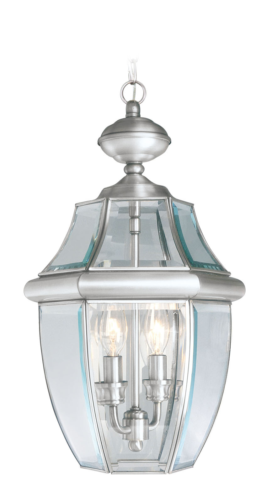 2 Light BN Outdoor Chain Lantern