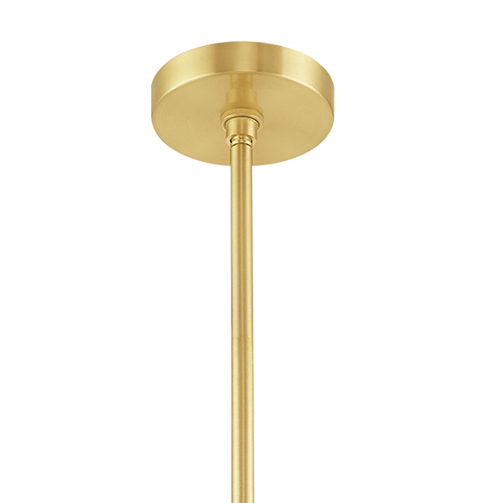 satin brass pendant