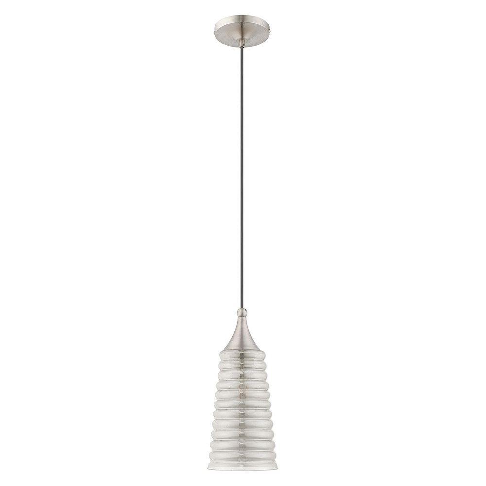 1 Lt Brushed Nickel Mini Pendant