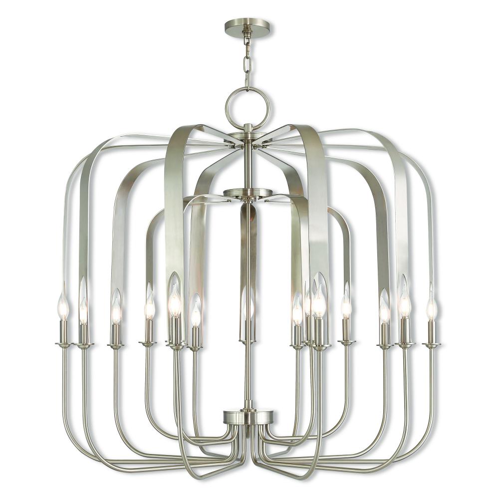 15 Lt BN Foyer Chandelier