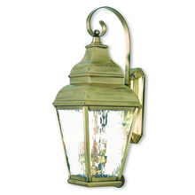 Livex Lighting 2605-01 - 3 Light AB Outdoor Wall Lantern