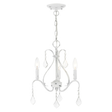 Livex Lighting 40843-60 - 3 Lt Antique White Chandelier