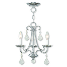 Livex Lighting 40873-05 - 3 Light Polished Chrome Mini Chandelier