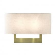 Livex Lighting 42934-01 - 2 Light Antique Brass Large ADA Sconce