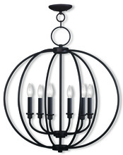 Livex Lighting 4666-07 - 6 Light Bronze Chandelier