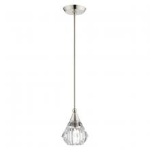 Livex Lighting 47071-35 - 1 Lt Polished Nickel Mini Pendant