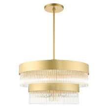 Livex Lighting 49825-33 - 6 Lt Soft Gold Chandelier