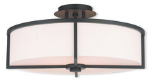 Livex Lighting 51075-07 - 4 Light Bronze Ceiling Mount