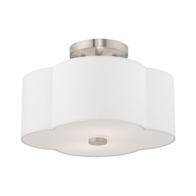 Livex Lighting 52152-91 - 2 Lt Brushed Nickel Ceiling Mount