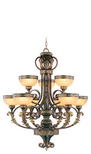 Livex Lighting 8529-64 - 9 Light PBZ Chandelier