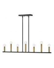 Lark 83156BK - Large Seven Light Linear Chandelier