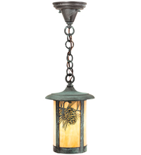 Meyda Blue 43871 - 8" Wide Fulton Winter Pine Mini Pendant