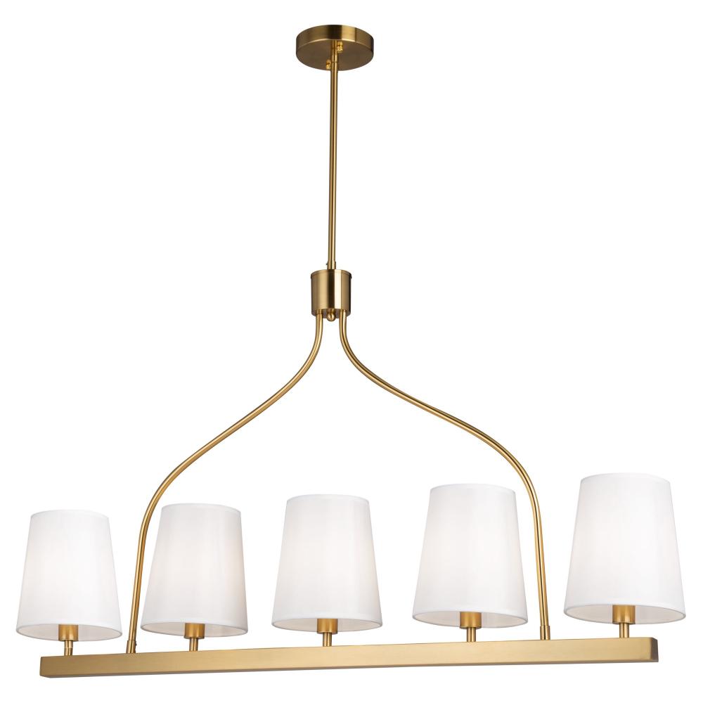 Rhythm 5 Light Island Brushed Gold