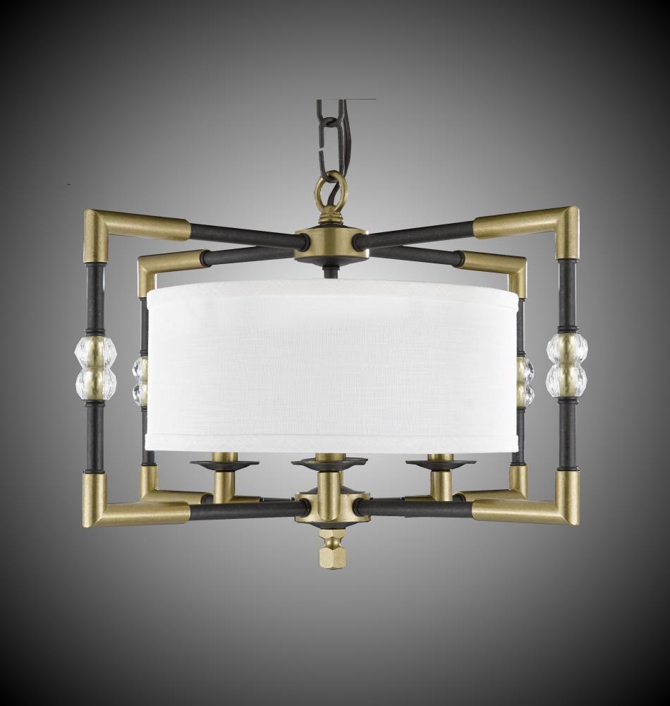 4 Light Magro Drum Shade Chandelier