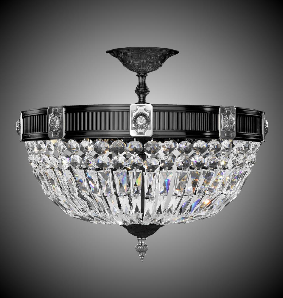 9 Light Finisterra Semi Flush