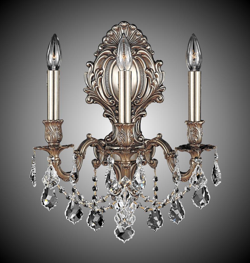 3 Light Fleur-De-Lis Medium Wall Sconce