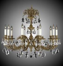 American Brass & Crystal CH2004-O-01G-ST - 10 Light Finisterra Chandelier