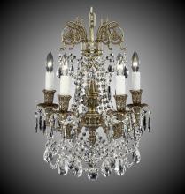 American Brass & Crystal CH2051-A-10W-PI - 5 Light Finisterra with draping Chandelier