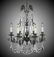 American Brass & Crystal CH2052-A-04G-PI - 6 Light Finisterra with draping Chandelier