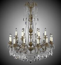 American Brass & Crystal CH2058-O-12G-ST - 6+12 Light Finisterra with draping Chandelier