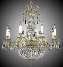 American Brass & Crystal CH2142-P-02G-ST - 8+ 8 Light Finisterra Chandelier