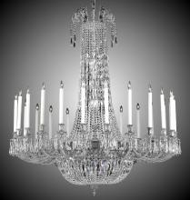 American Brass & Crystal CH2344-P-07G-PI - 24 Light Extended Finisterra Chandelier