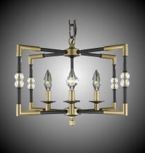 American Brass & Crystal CH3602-35S-ST - 4 Light Magro Cage Chandelier