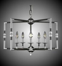 American Brass & Crystal CH3603-37G-38G-ST - 5 Light Magro Cage Chandelier