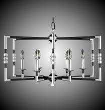 American Brass & Crystal CH3604-38G-ST - 6 Light Magro Cage Chandelier