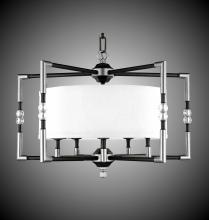 American Brass & Crystal CH3703-37G-ST-PG - 5 Light Magro Drum Shade Chandelier