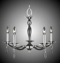 American Brass & Crystal CH5324-SP-37G-ST - 5 Light Kensington Chandelier Larger