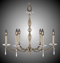 American Brass & Crystal CH5325-SP-35S-ST - 6 Light Kensington Chandelier