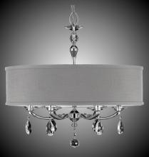 American Brass & Crystal CH5486-O-37G-38G-ST-GL - 28 inch Kensington Empire Drum Shade Chandelier