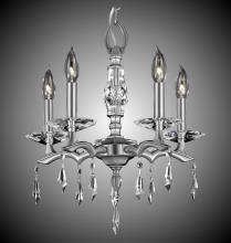 American Brass & Crystal CH5502-G-35S-ST - 5 Light Kaya Chandelier