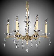 American Brass & Crystal CH5503-G-32G-ST - 6 Light Kaya Chandelier