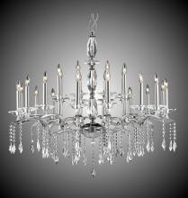 American Brass & Crystal CH5538-G-38G-ST - 8+16 Light Two Tier Kaya Chandelier