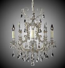 American Brass & Crystal CH7011-A-13S-PI - 4 Light Parisian Chandelier