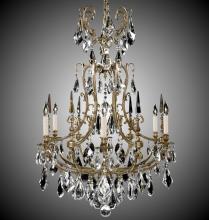 American Brass & Crystal CH7016-O-03G-ST - 6 Light Parisian Chandelier