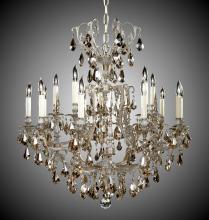 American Brass & Crystal CH7033-A-05S-ST - 10+5 Light Parisian Chandelier