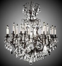 American Brass & Crystal CH7036-A-01G-ST - 12+6 Light Parisian Chandelier