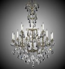 American Brass & Crystal CH7535-A-01G-PI - 6+12 Light New Parisian Chandelier